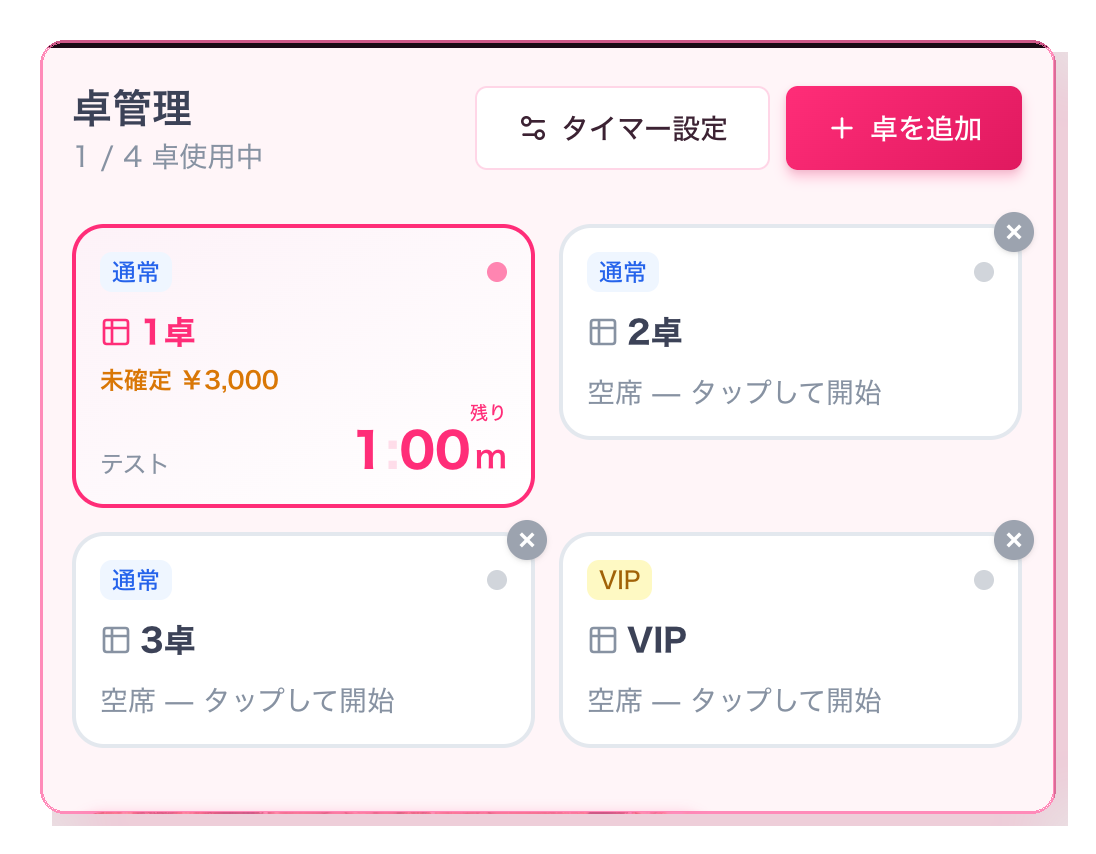 タイマー設定